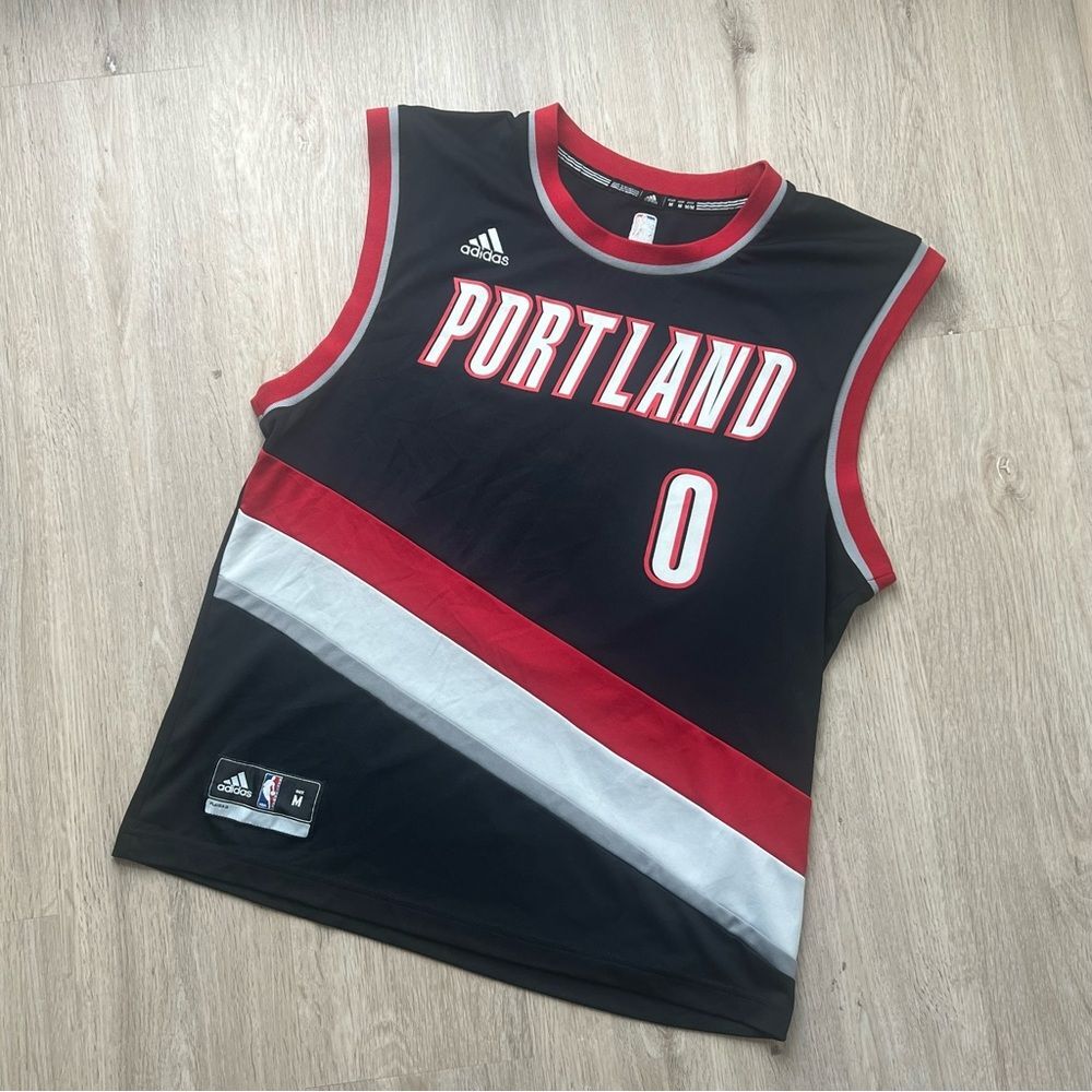 Adidas Portland Trail Blazers Damian Lillard Jersey Men’s Medium NBA Basketball - Picture 3 of 8